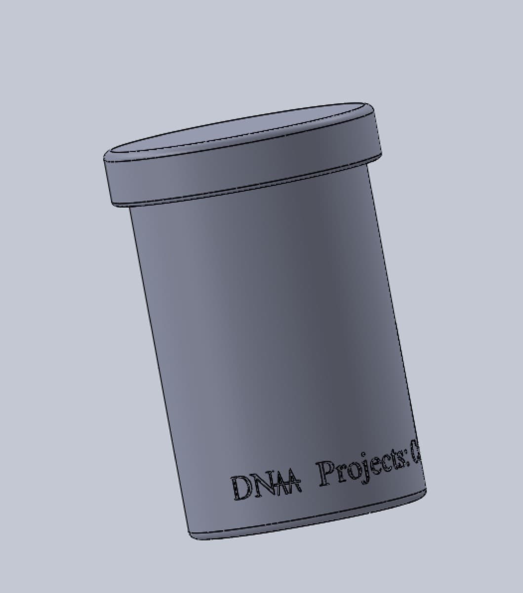 Film canister CAD render