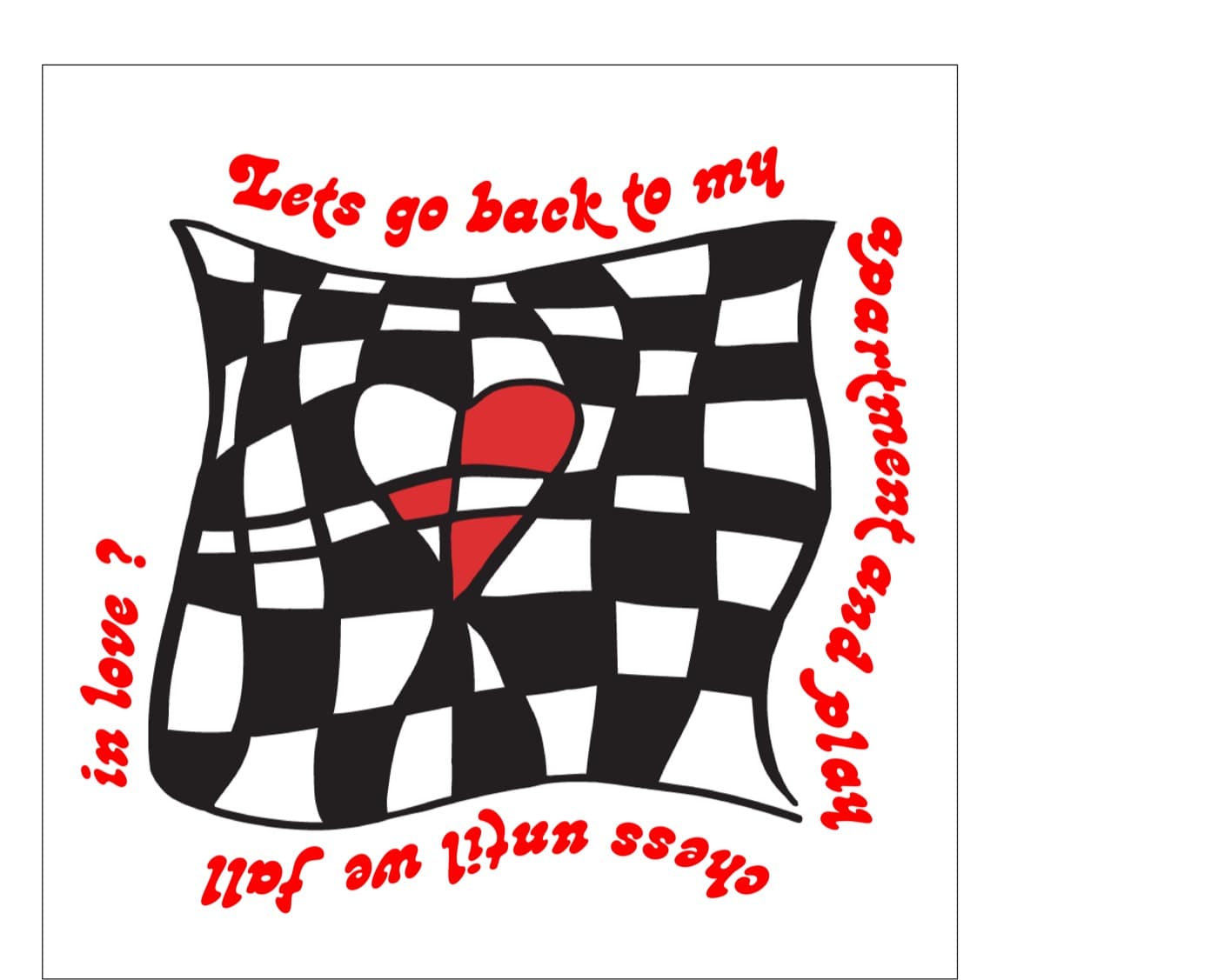 handkerchief, layout with the text border, printed as a halftone